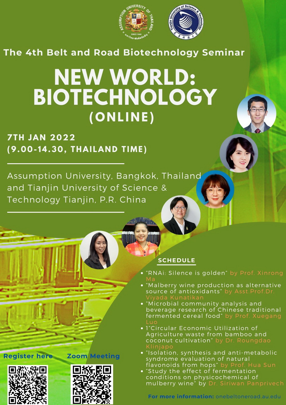 The 4th Belt and Road Biotechnology Seminar “New World: Biotechnology” (Online)