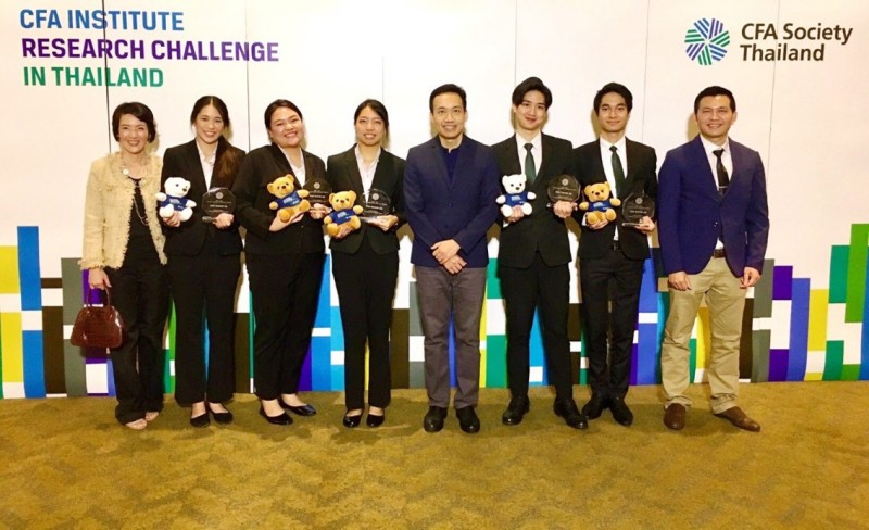 The 1st  Runner Up from CFA Institute Research Challenge in Thailand Award
