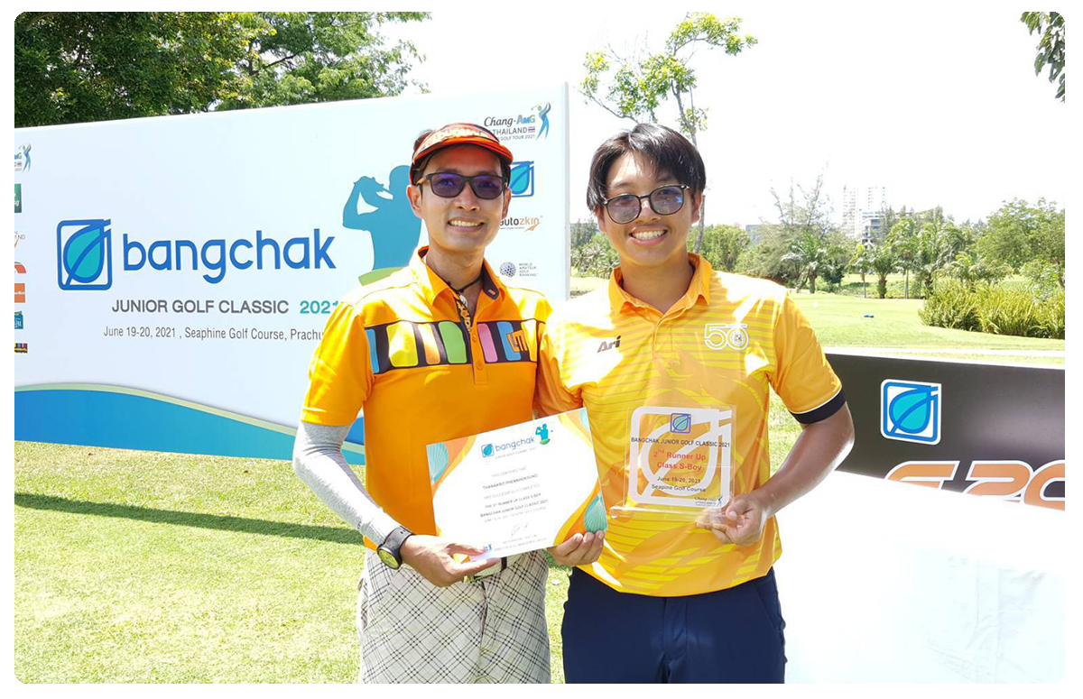 AU Student Golfer Achives the 2nd Runner Up in Bangchak Junior Golf Classic 2021