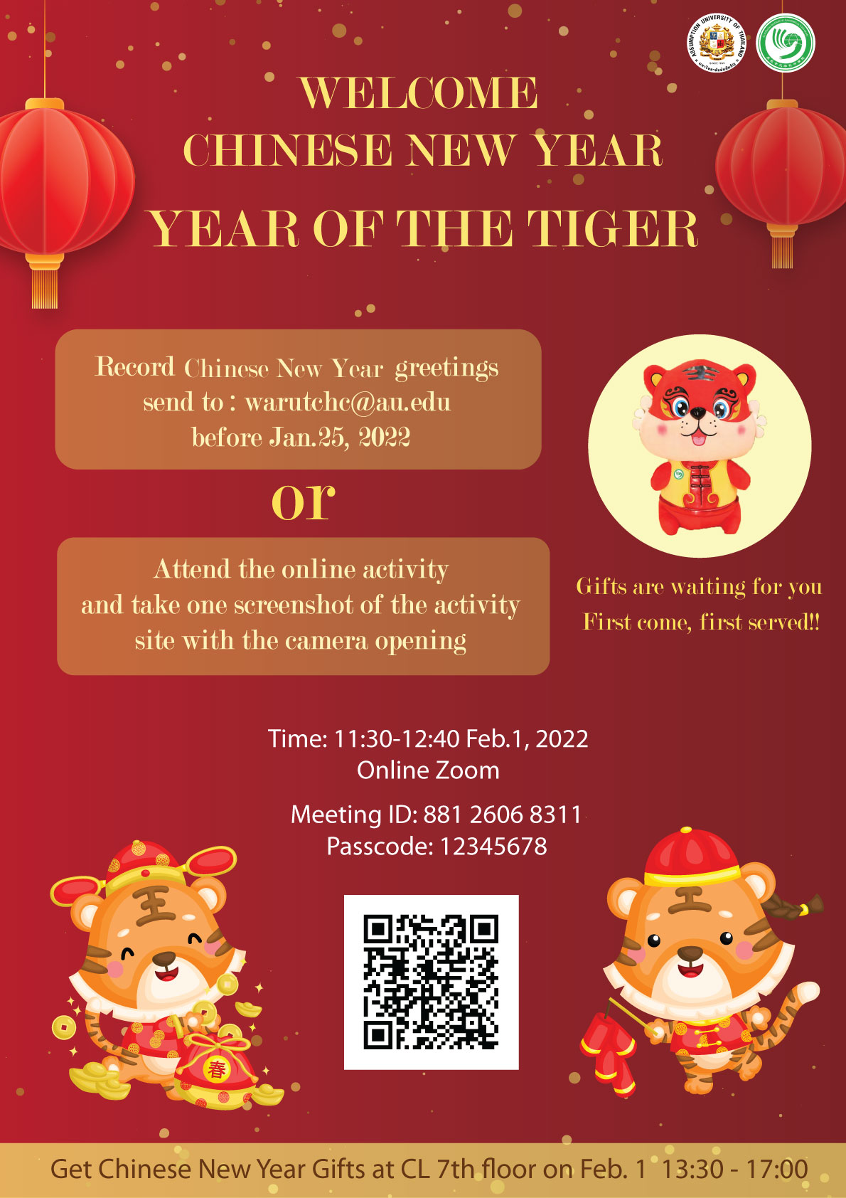 Celebrate the Chinese New Year “Year of the Tiger”